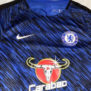 Used AUTHENTIC  Blue away Chelsea FC  away soccer Jersey. Size M